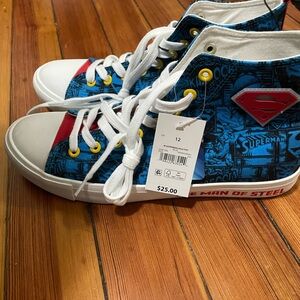 Superman men’s high tops.
